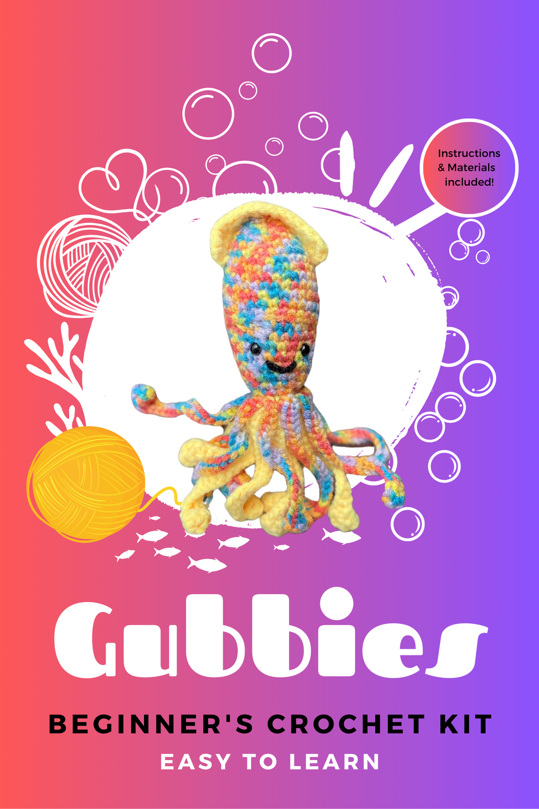 Gubbies: Rainbow Calamari Squid