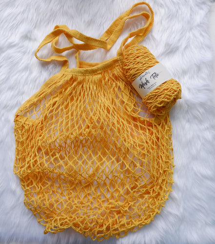 Sunflower Yellow Mesh Tote