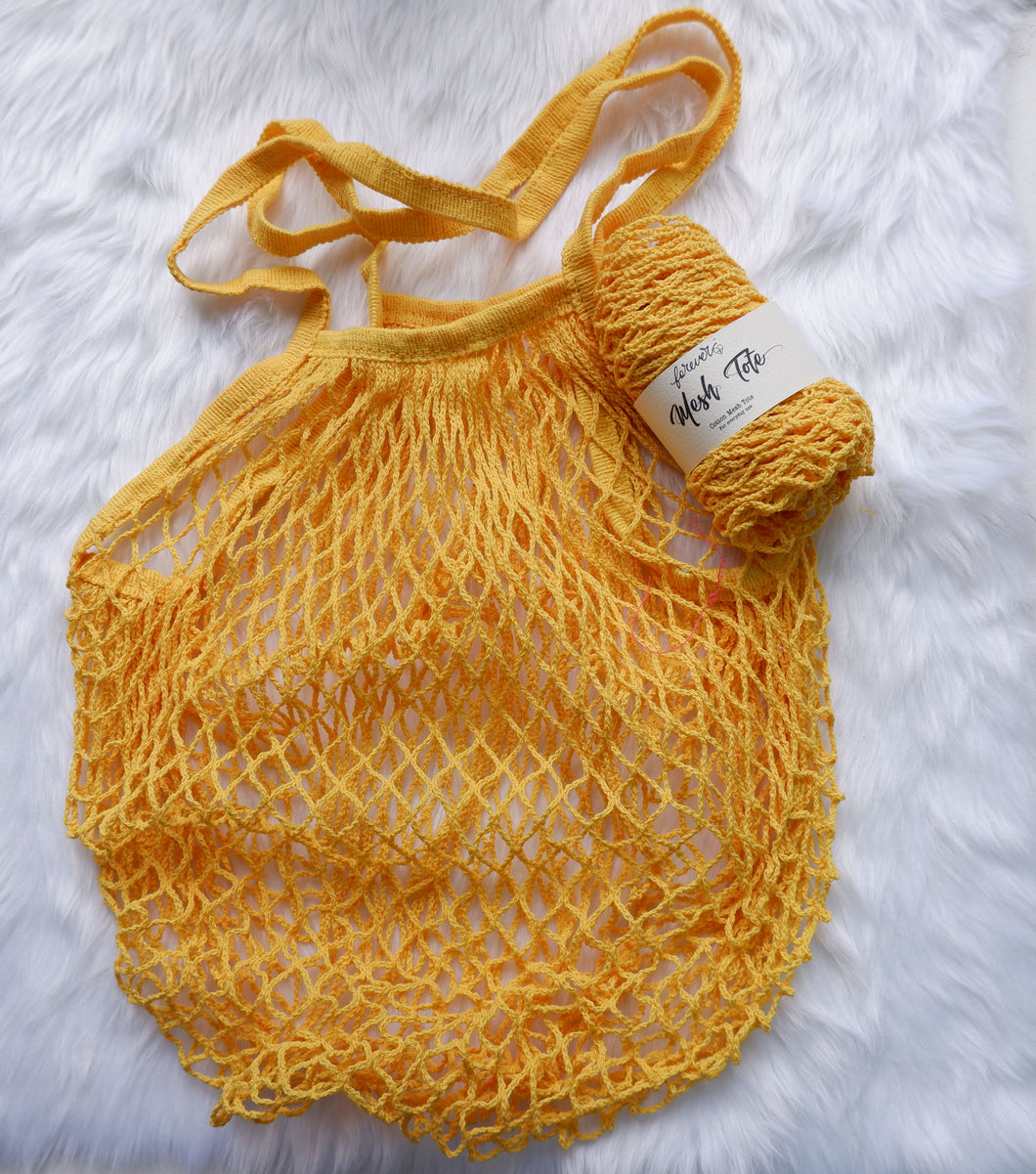 Sunflower Yellow Mesh Tote