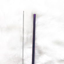 Ultraviolet Skinny Metal Straw