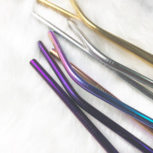 Ultraviolet Skinny Metal Straw