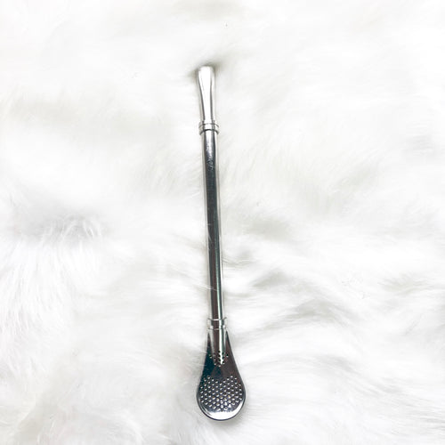 Silver Yerba Metal Straw