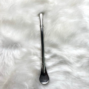 Silver Yerba Metal Straw