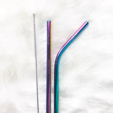 Mermaid Skinny Metal Straw