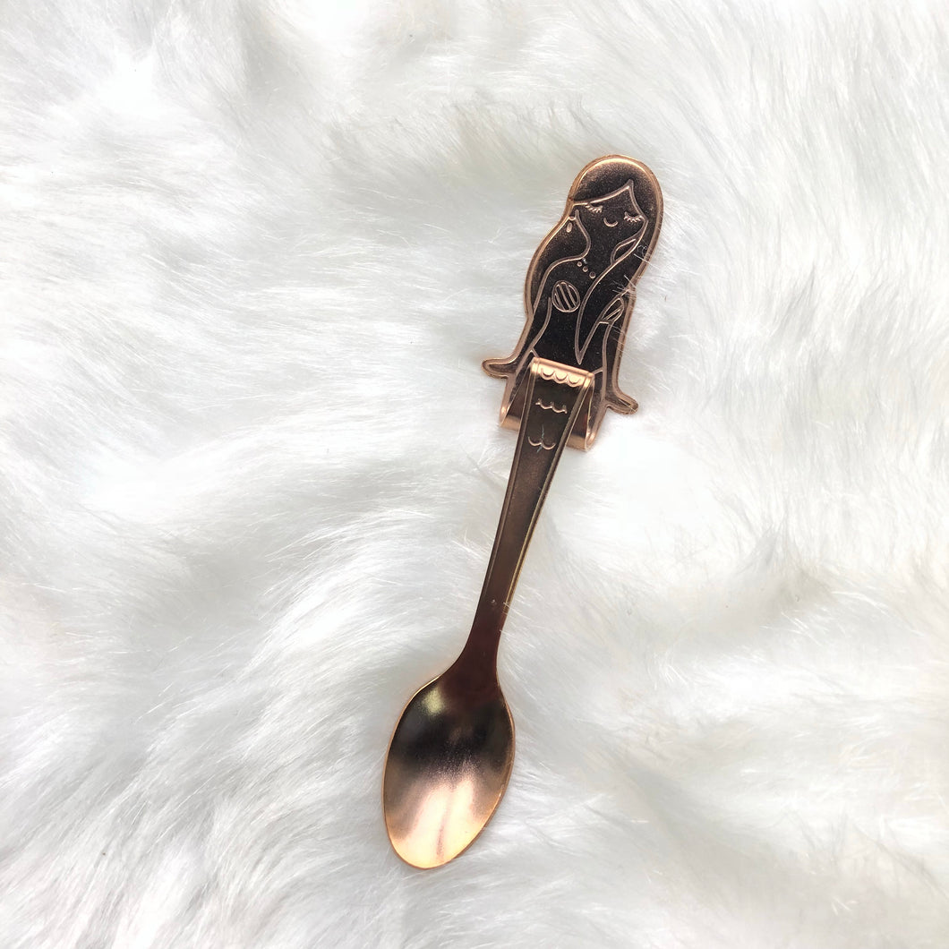 Rosegold Mermaid Coffee Spoon