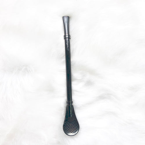 Black Yerba Metal Straw