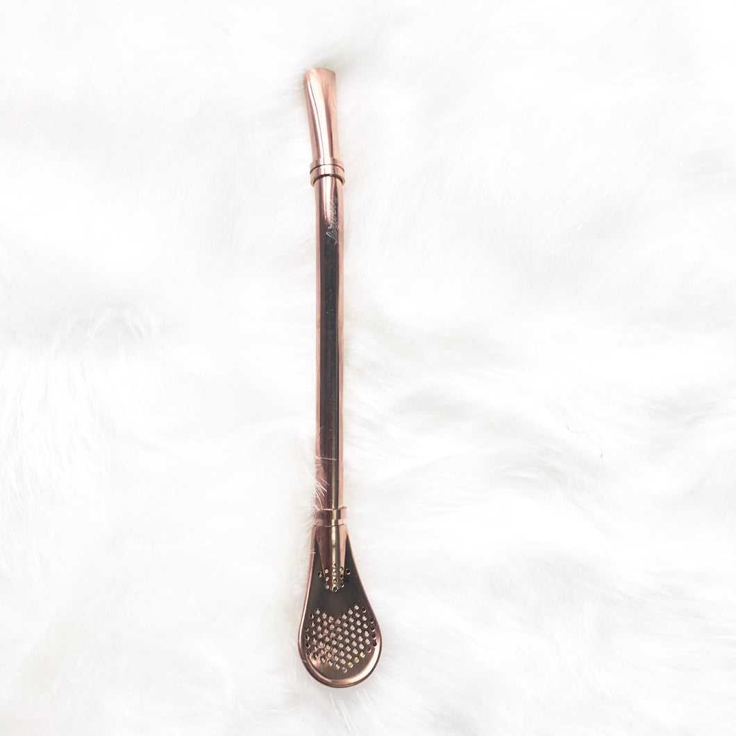Rose Gold Yerba Metal Straw
