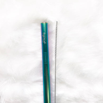 Mermaid Milktea Metal Straw